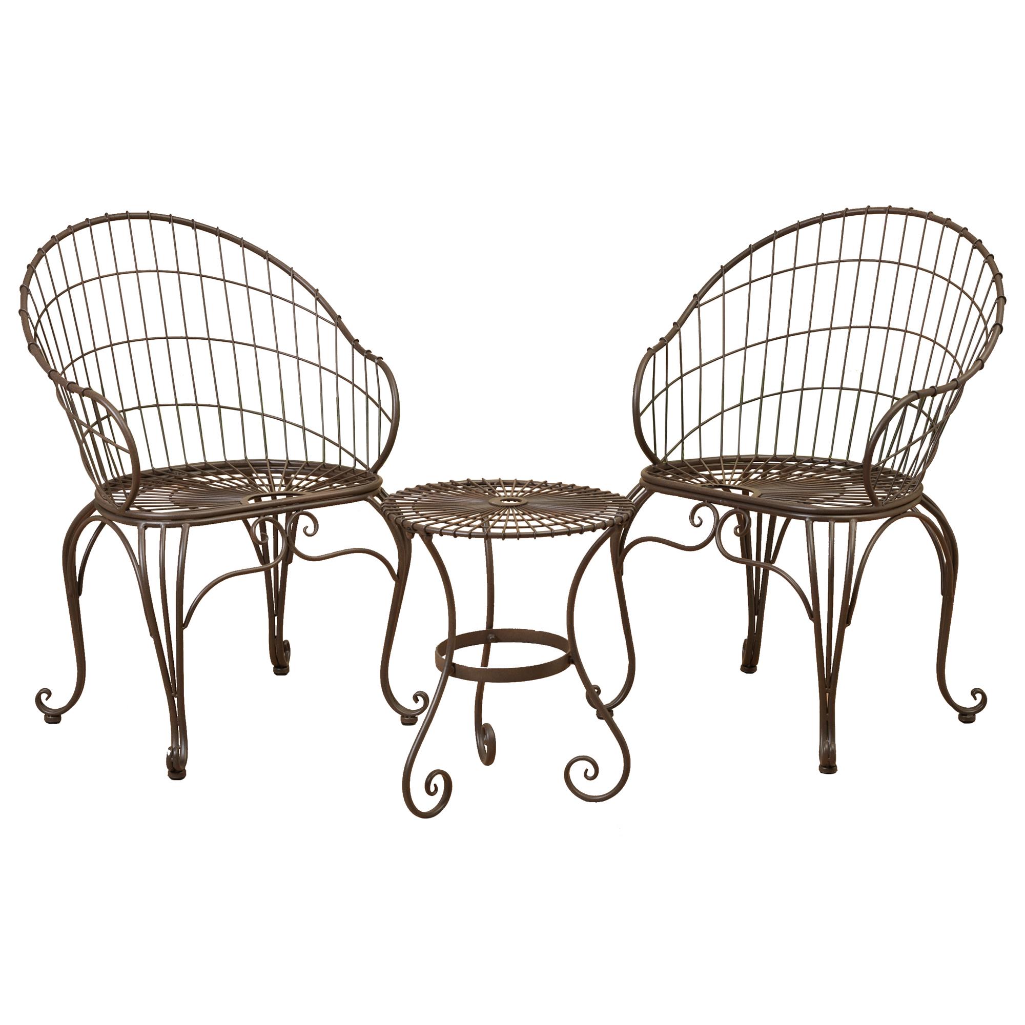 white company bistro set