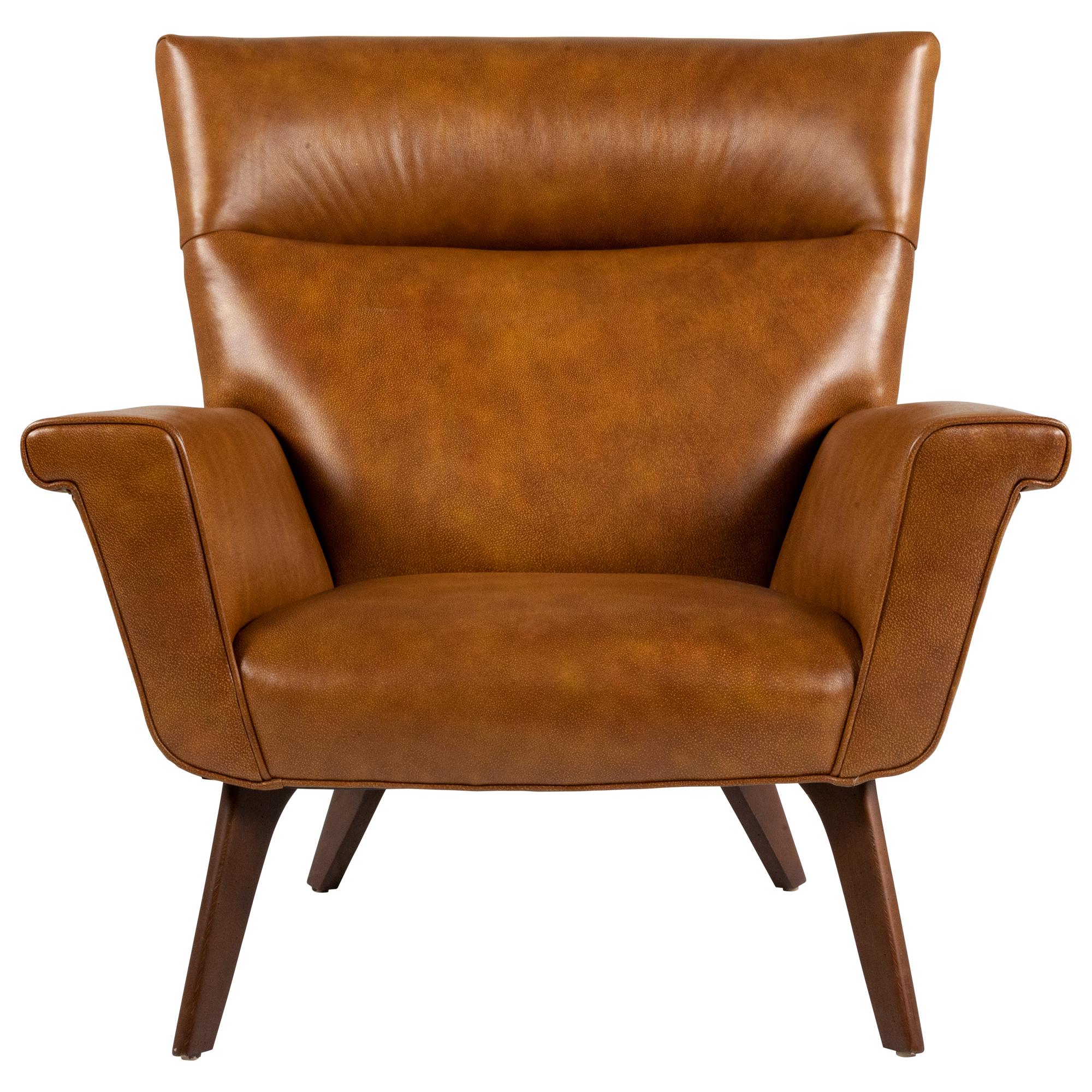 cognac chair leather