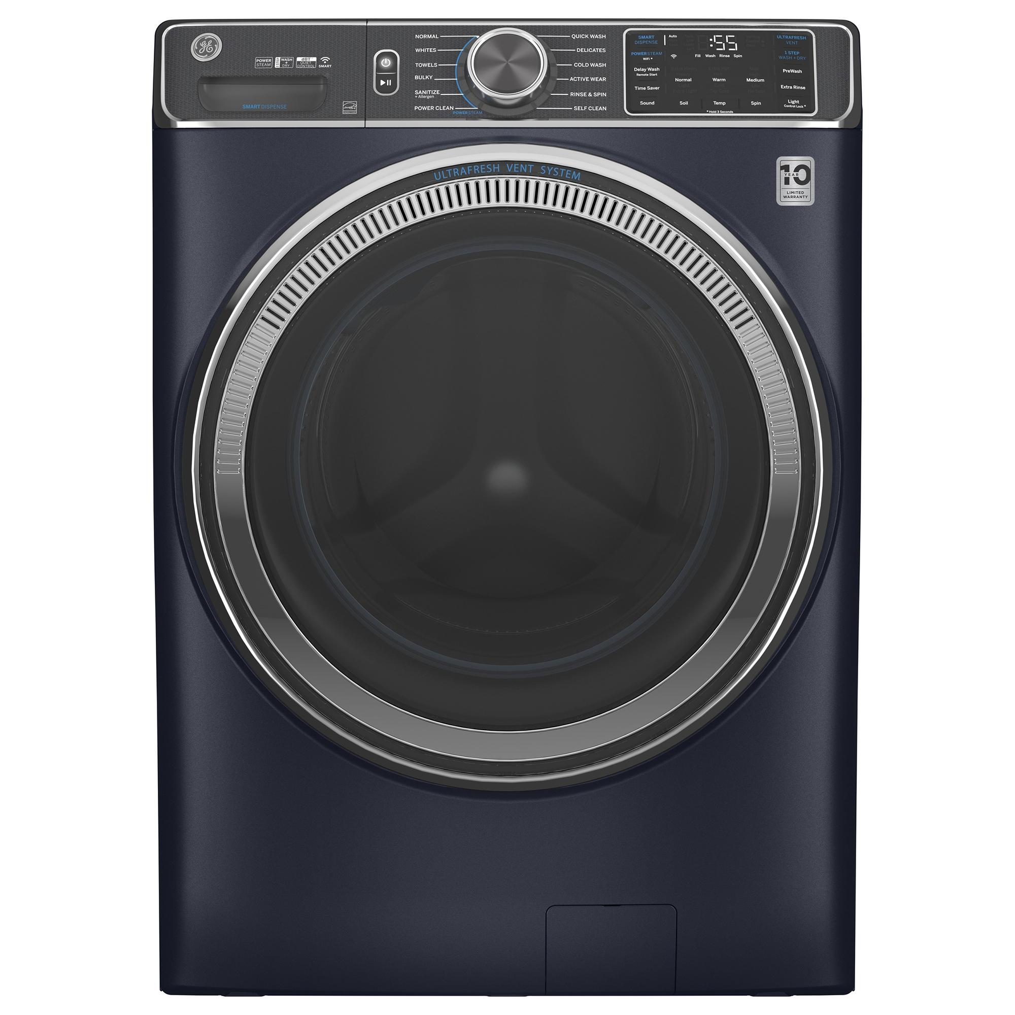 ge blue front load washer