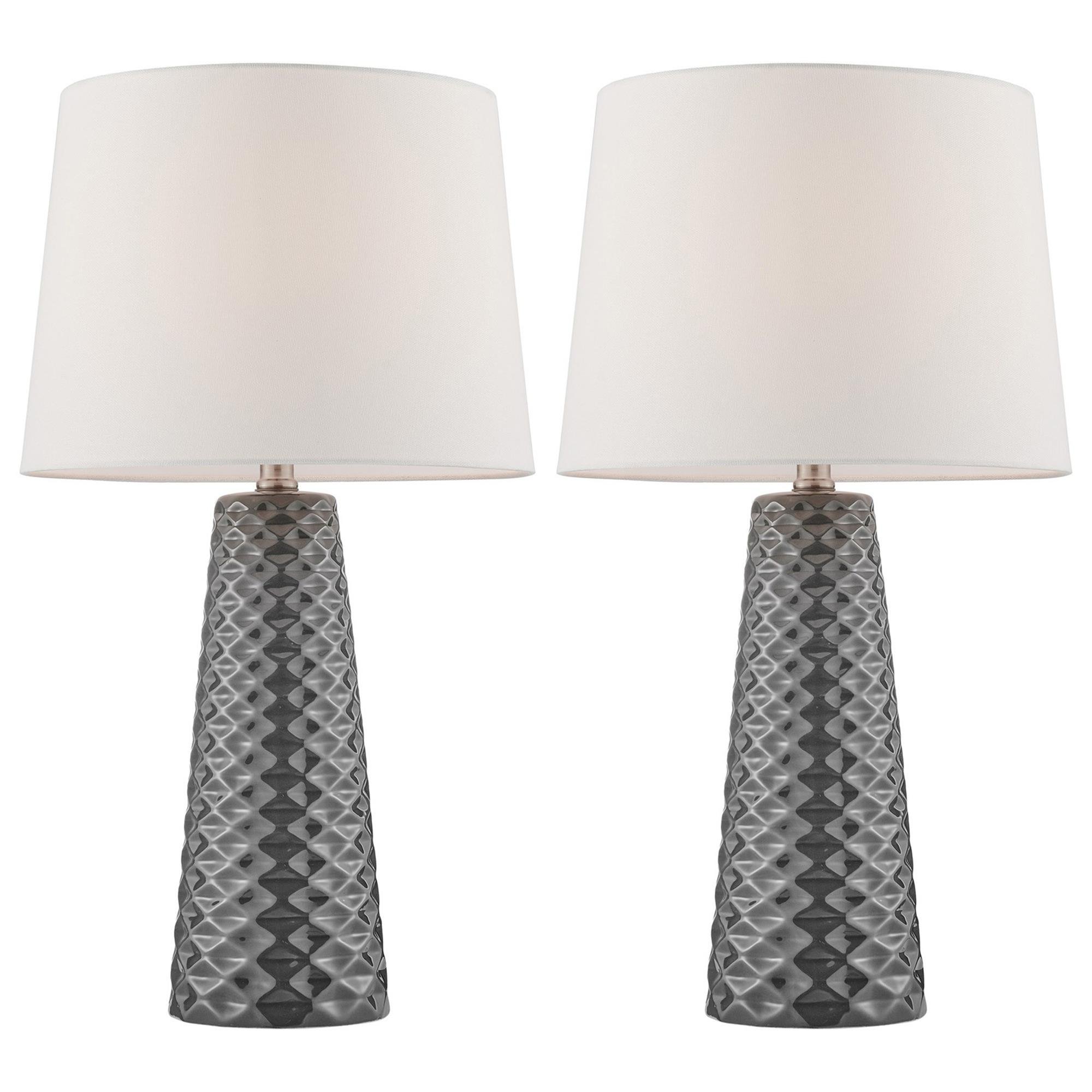 Lite Source Muriel Table Lamps in Gray - Set of 2 | NFM