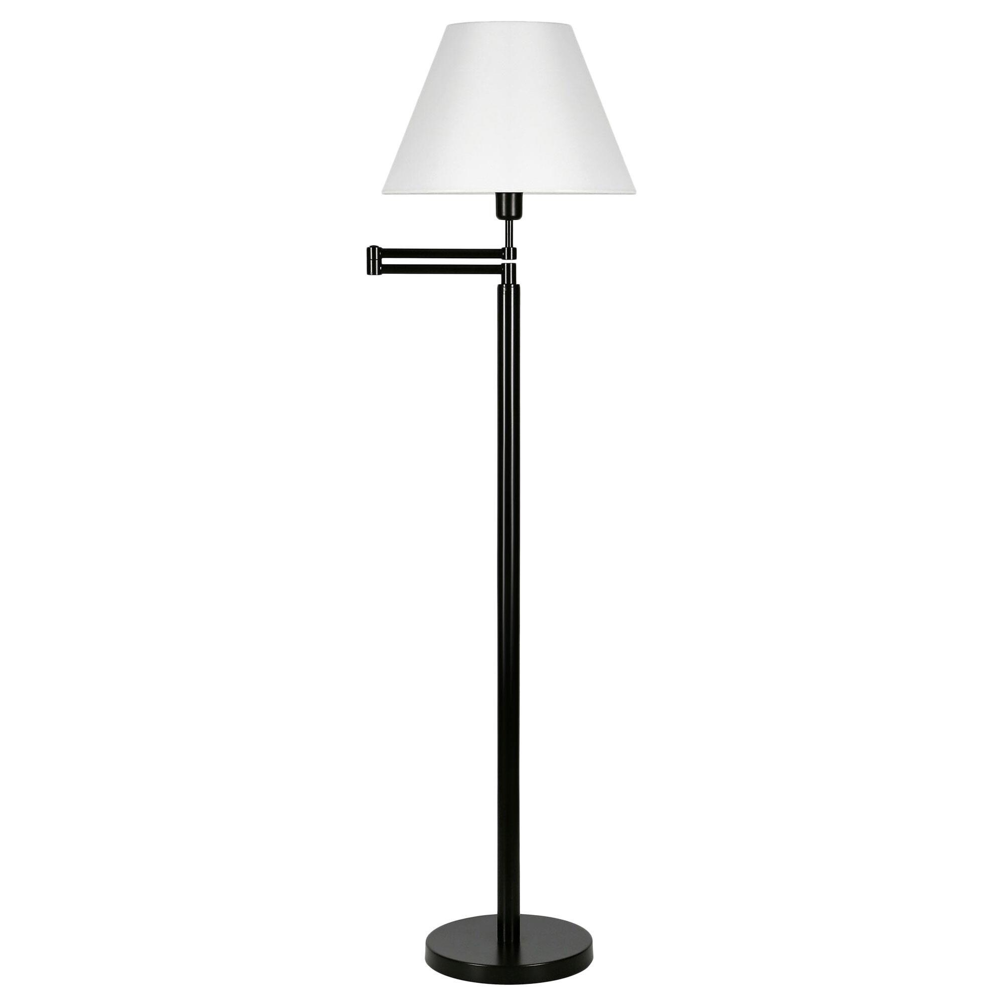 Hudson & Canal FL1734 68 in. Conan Metal Floor Lamp with Metal Shade Blackened Bronze