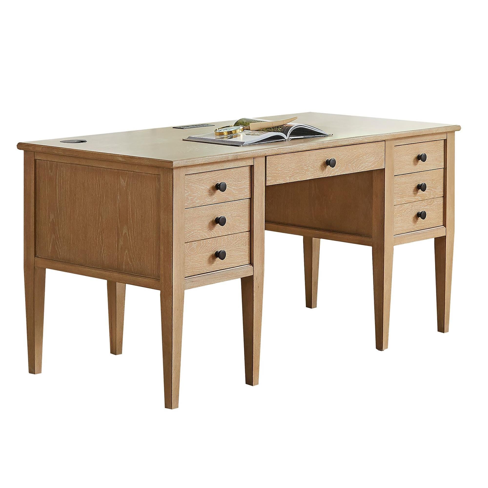 Belmont Desk | Small Pedestal Desks in Home Office Furniture and Decor