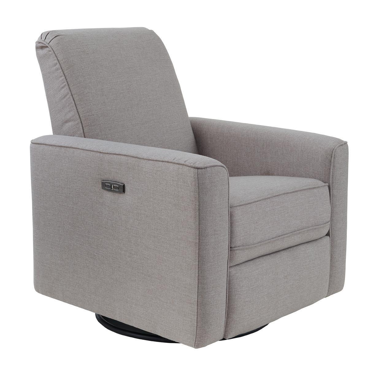 Eastern Shore Aspen Swivel Glider Chair in Sand with Power and USB ...