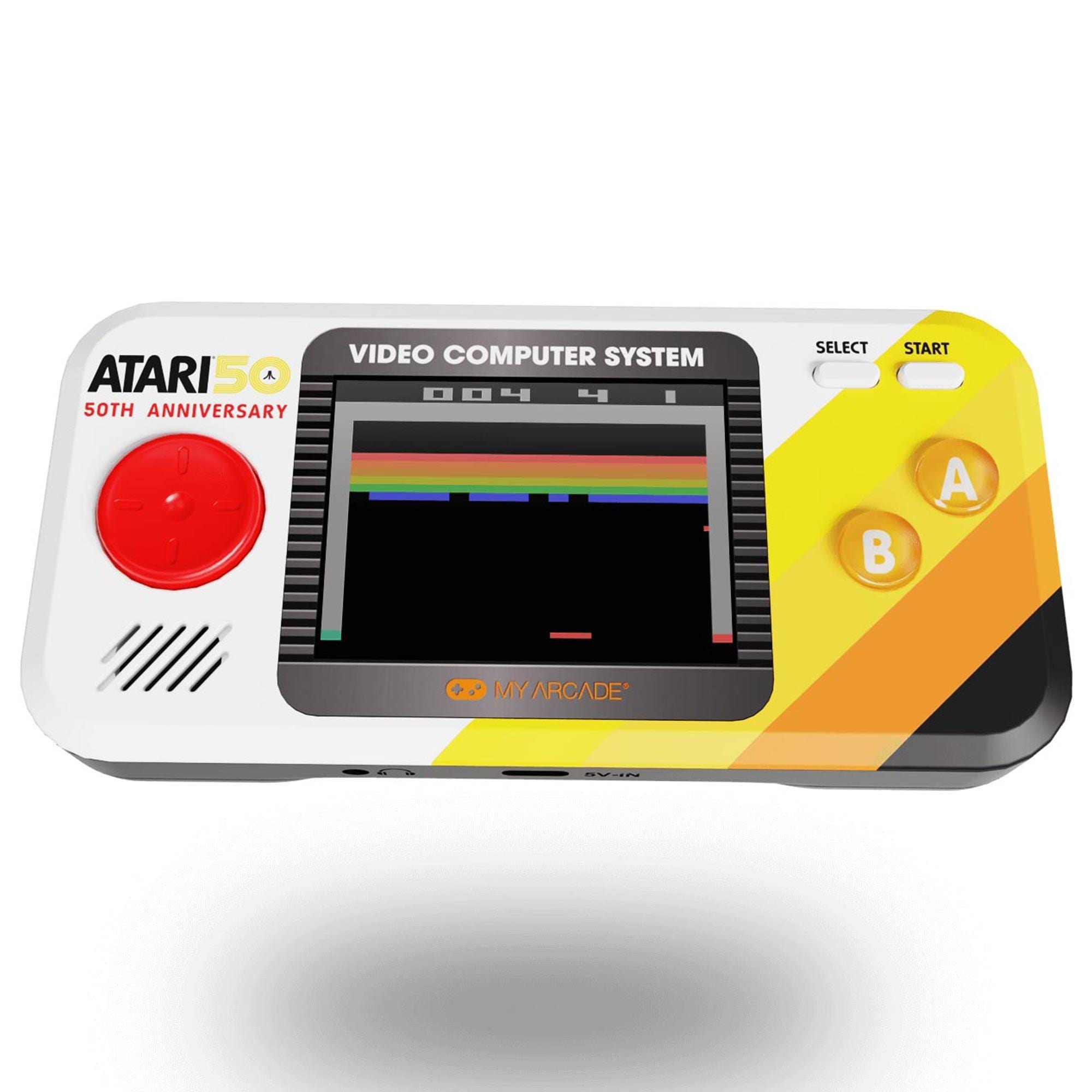 My Arcade Atari Pocket Player Pro Controller in White and Black | Shop NFM