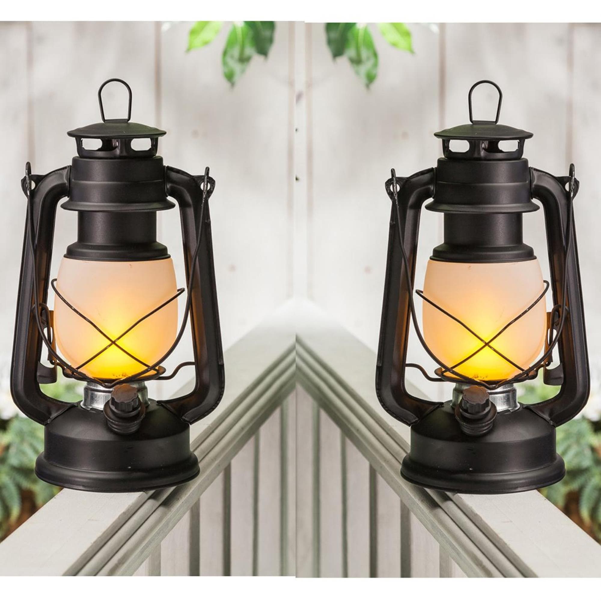 Gerson Black Hurricane Lantern