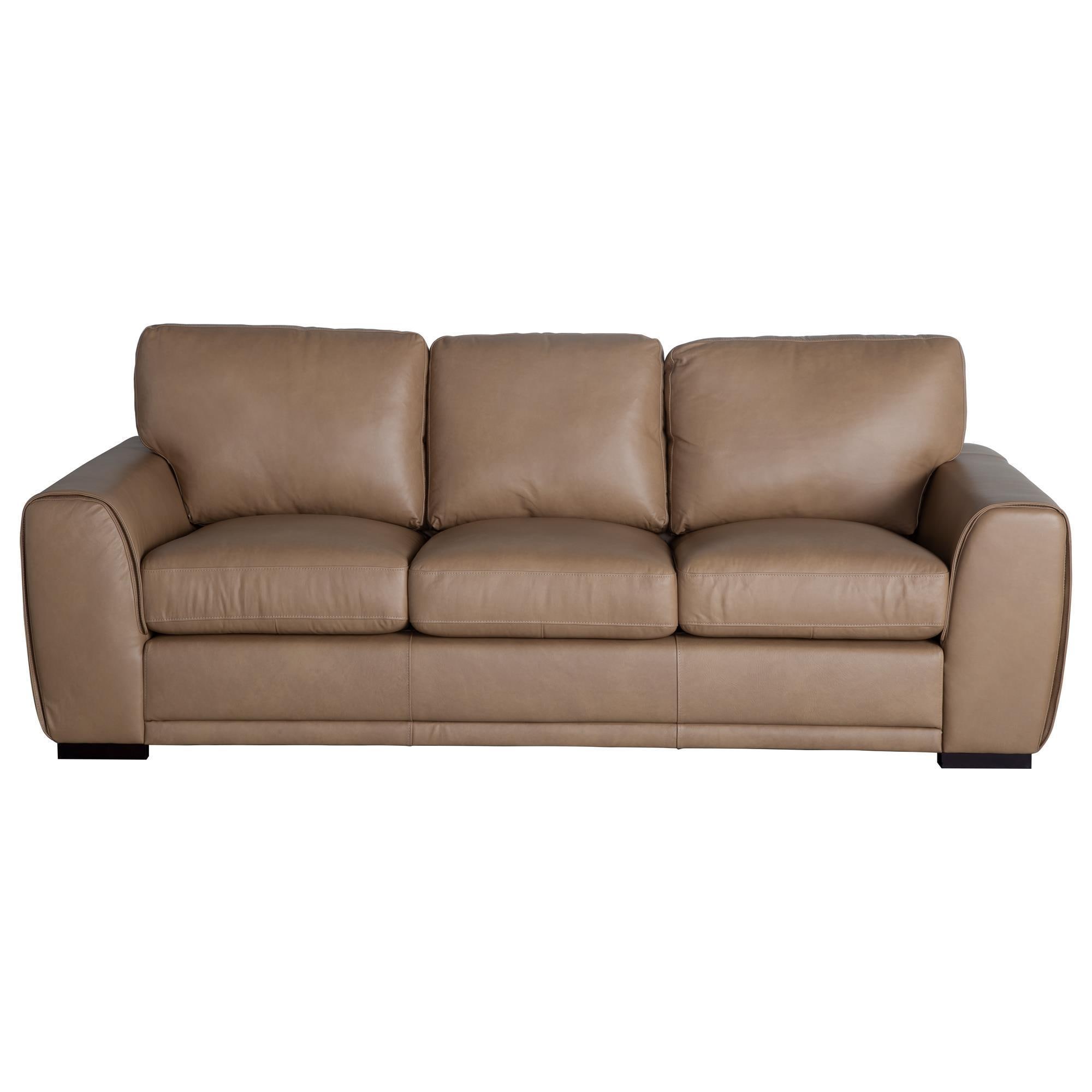 Bassett Clemmons Leather Sofa In Whiskey Nfm