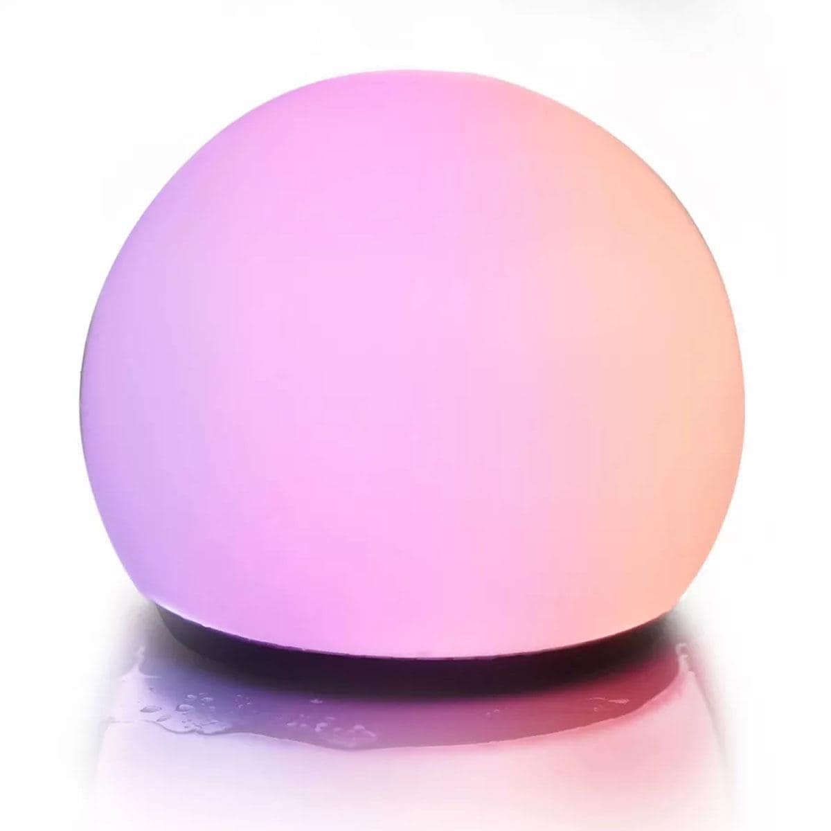 8 in. Rechargeable Color Changing LED Orb with Bluetooth Speaker