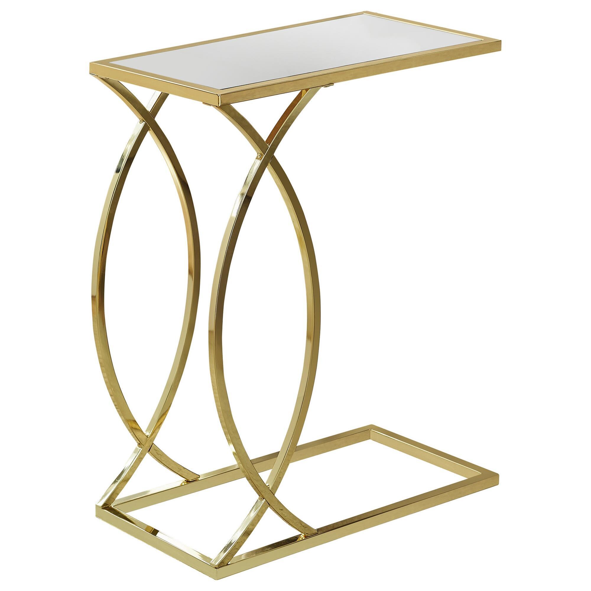 mirrored c side table