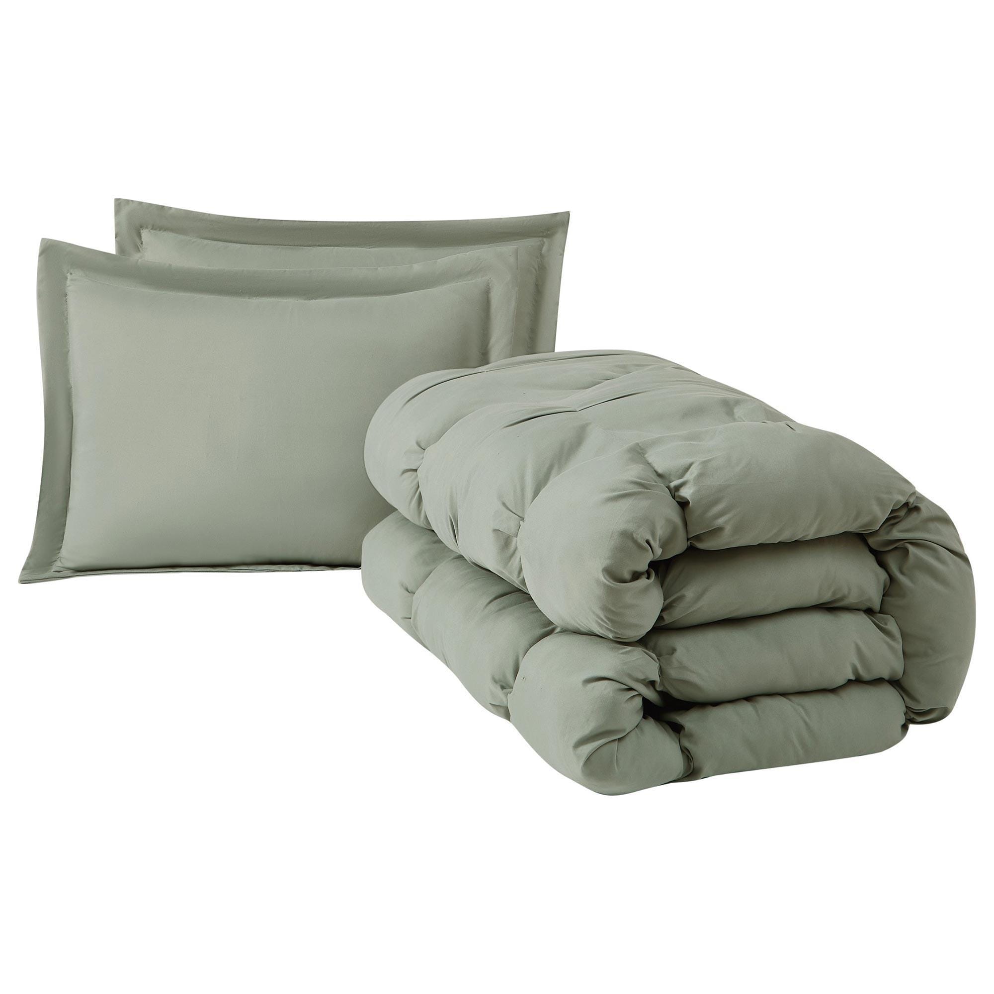 7PC Comforter Set Queen Bed in Solid Color - China Queen Comforter Set and  Sage Green Comforter price