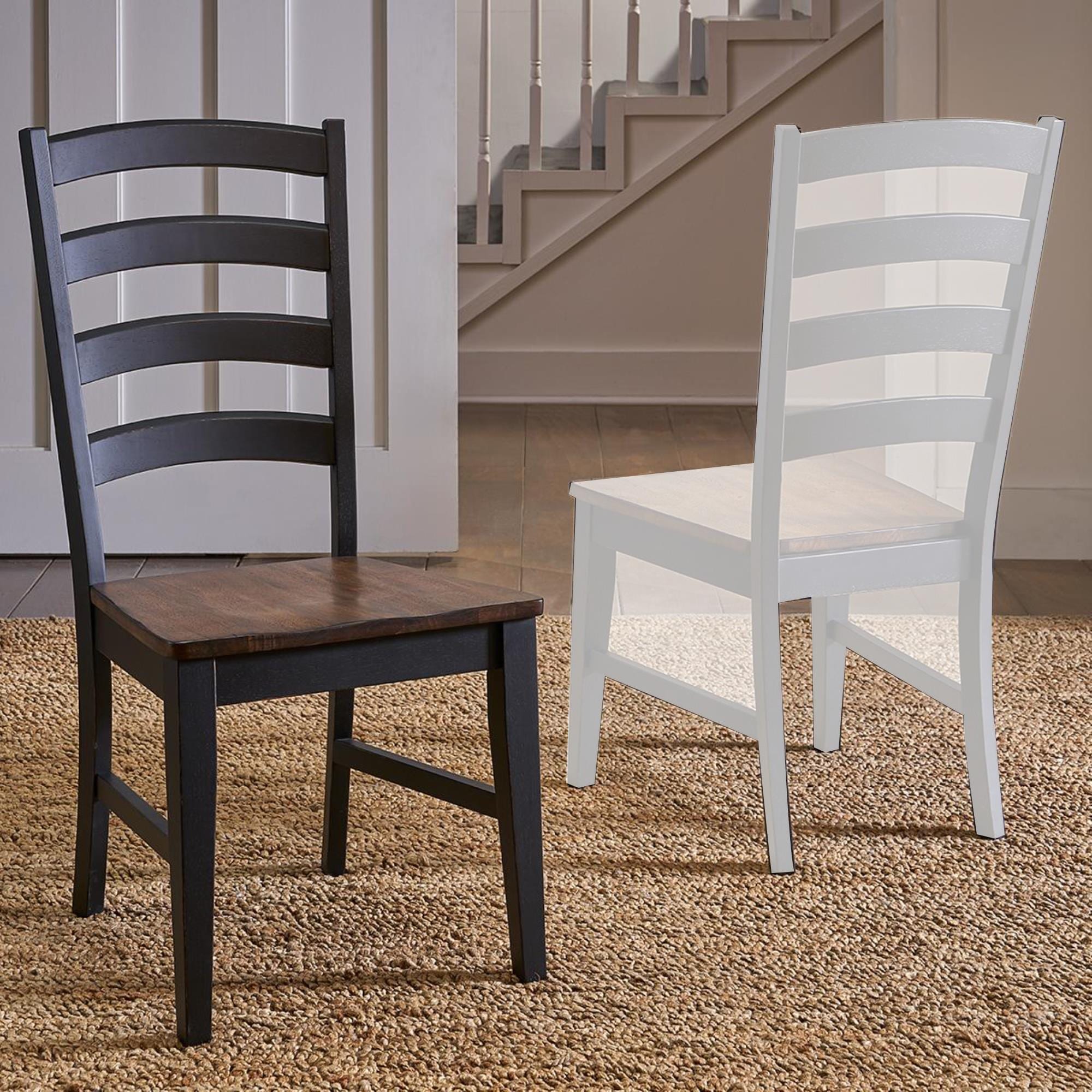 A-America Stone Creek Side Chair in Chicory and Slate Black | NFM