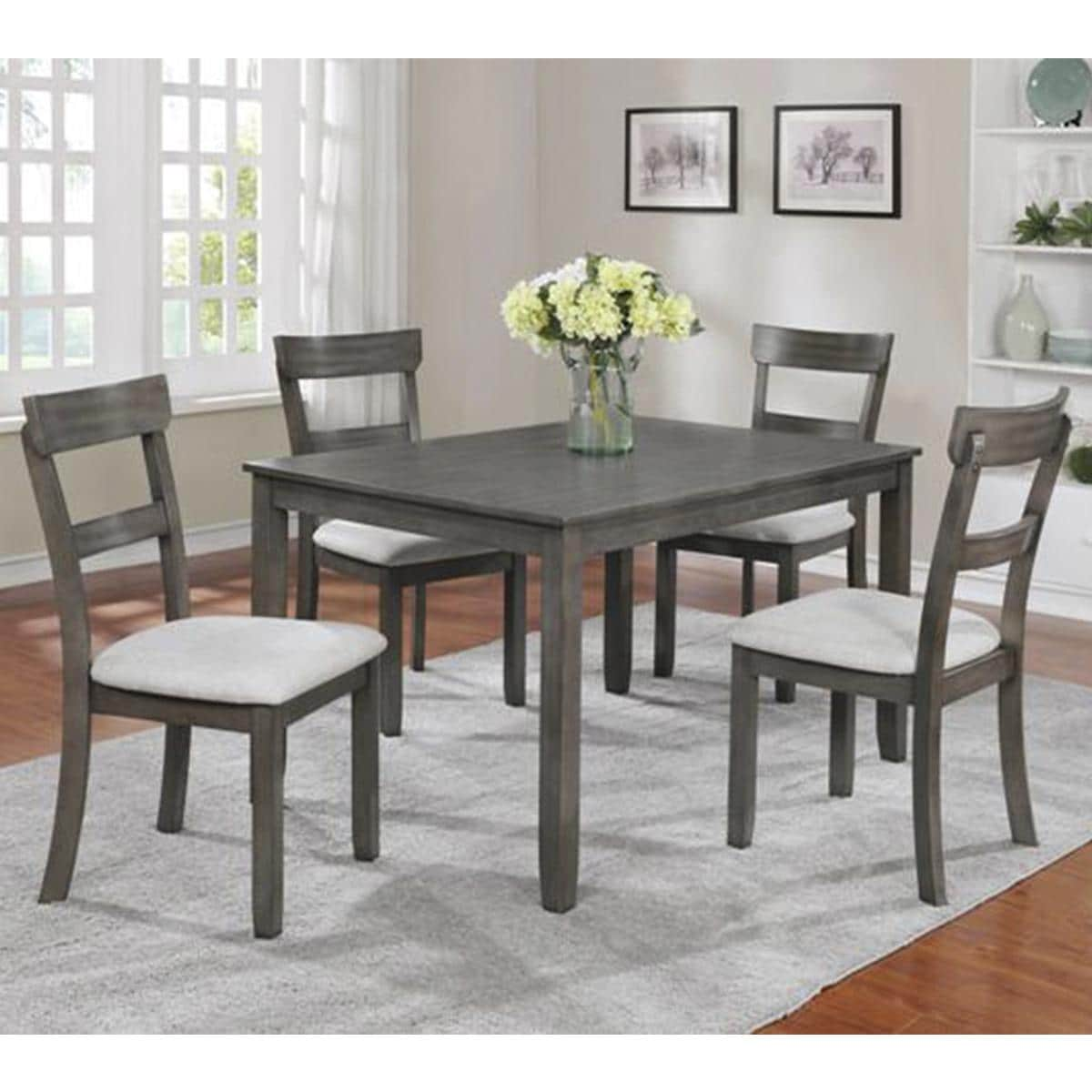 Claremont Henderson 5-Piece Dining Set in Gray | Nebraska Furniture Mart