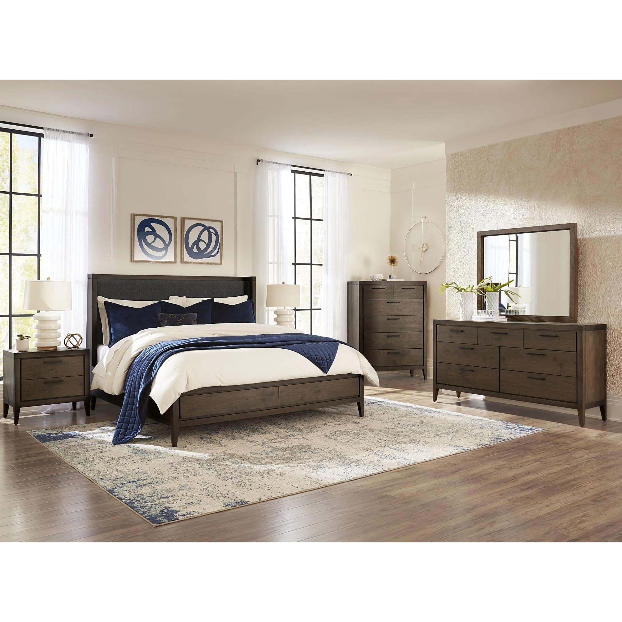 Urban Home Boracay 4 Piece Queen Bedroom Set in Wild Oats Brown | NFM