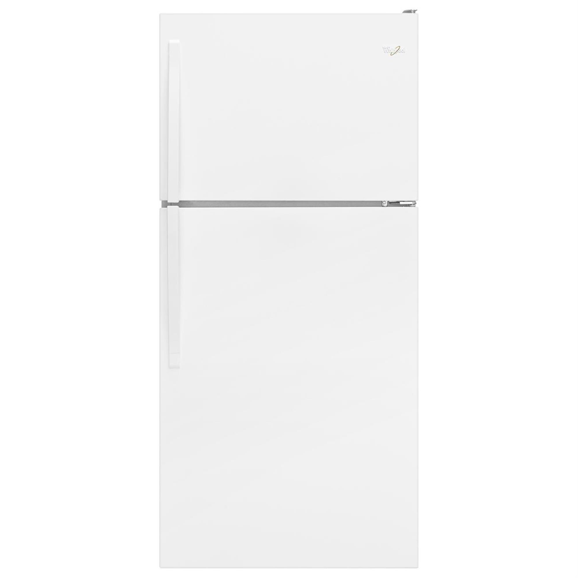 Whirlpool 18.2 Cu. Ft. Top Freezer Refrigerator With Ice Maker In White 