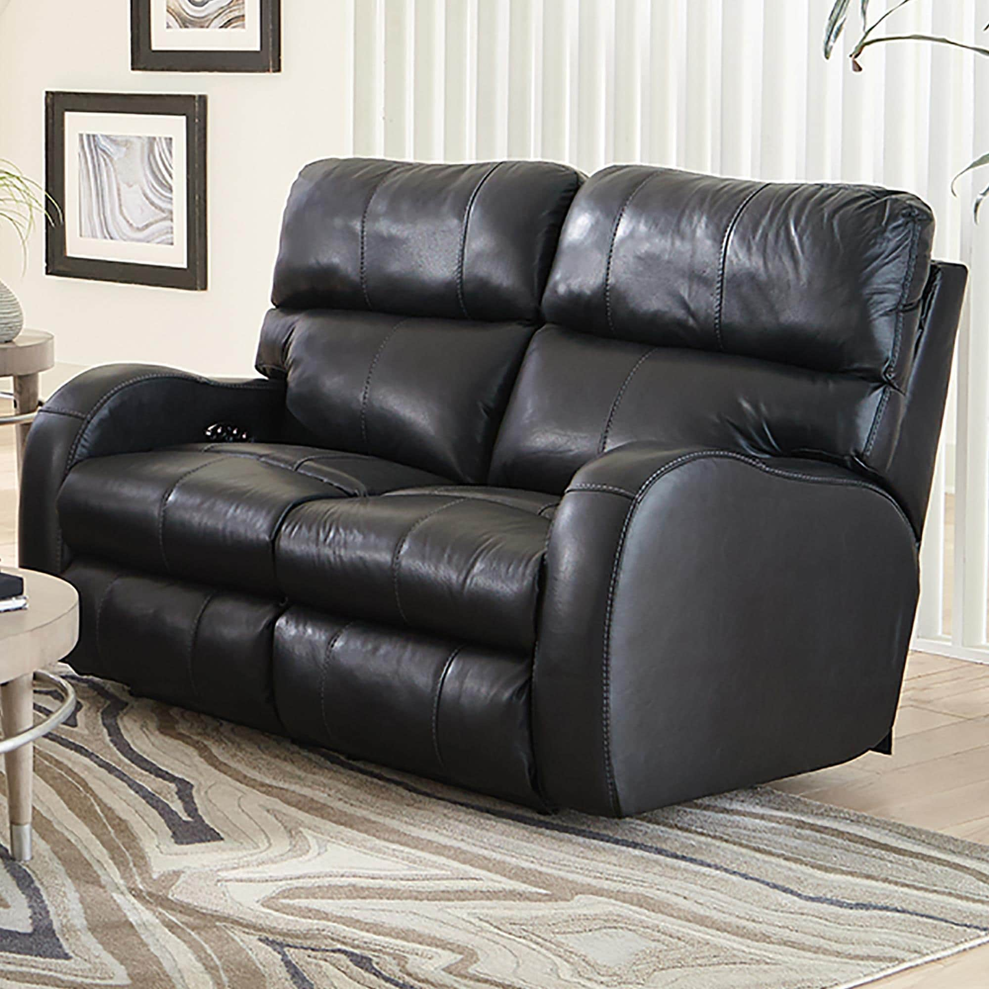 Catnapper Angelo Power Reclining Console Loveseat With Power Headrest 