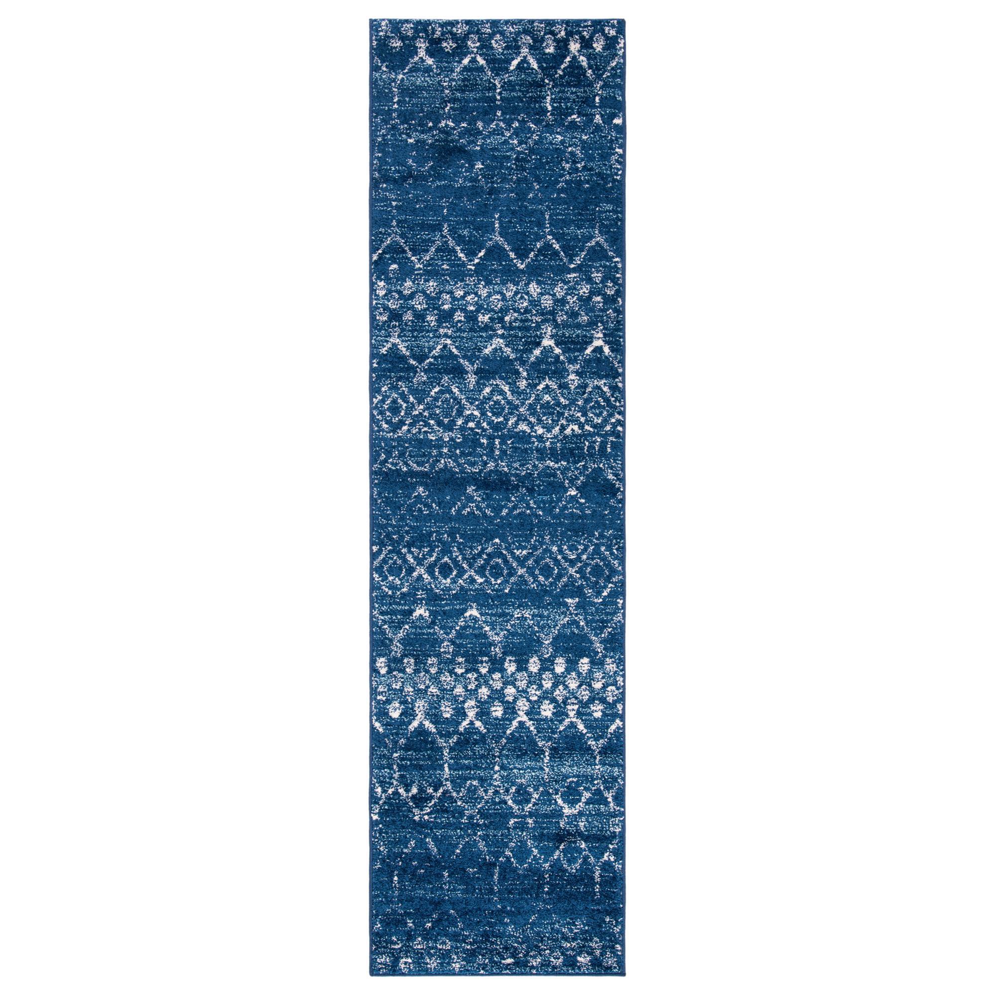 Safavieh Tulum 2' x 8' Blue and Ivory Runner | NFM