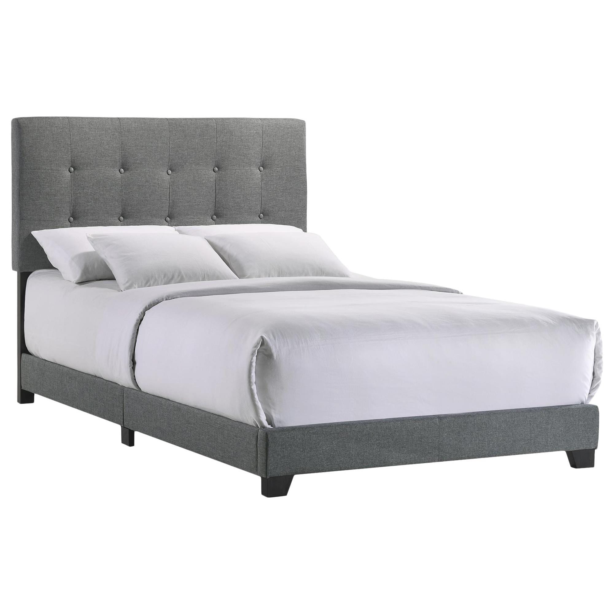 Hawthorne Furniture Addyson Upholstered Full Bed in Gunmetal | NFM