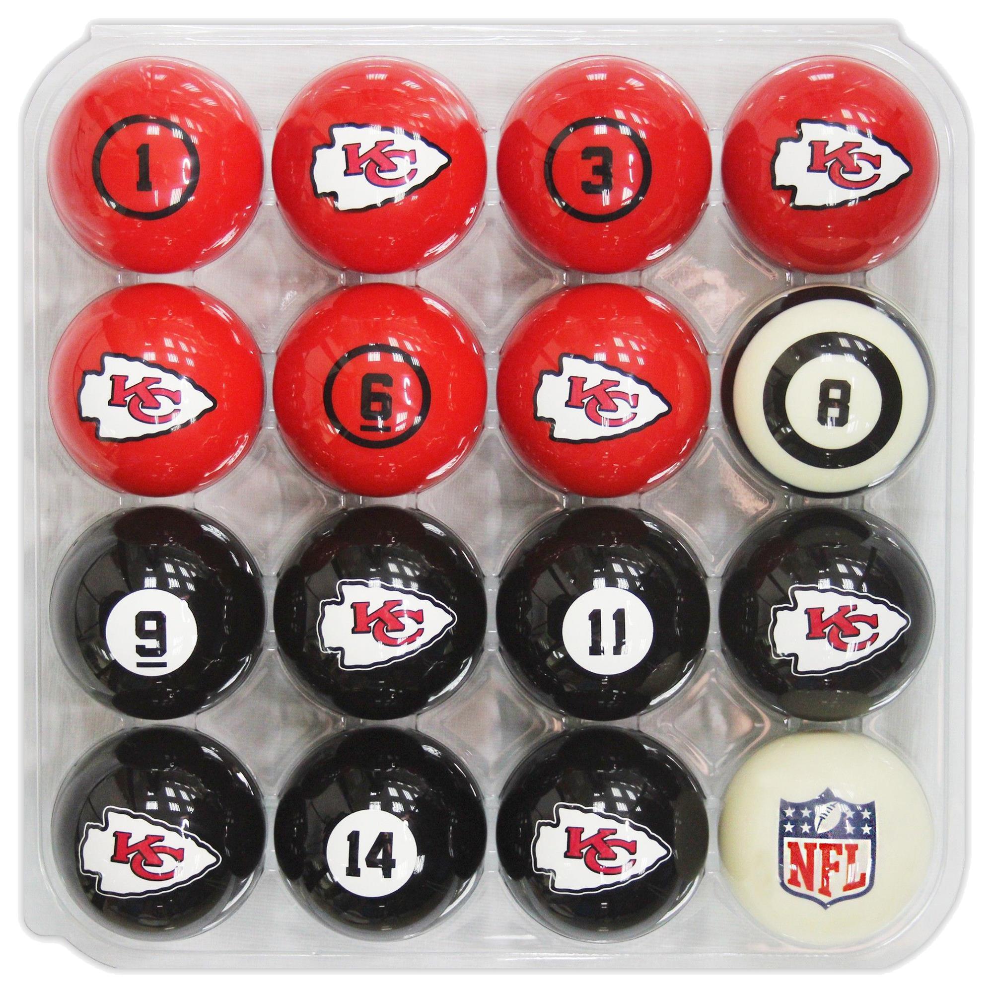 Imperial International NFL Kansas City Chiefs Billiard Balls with