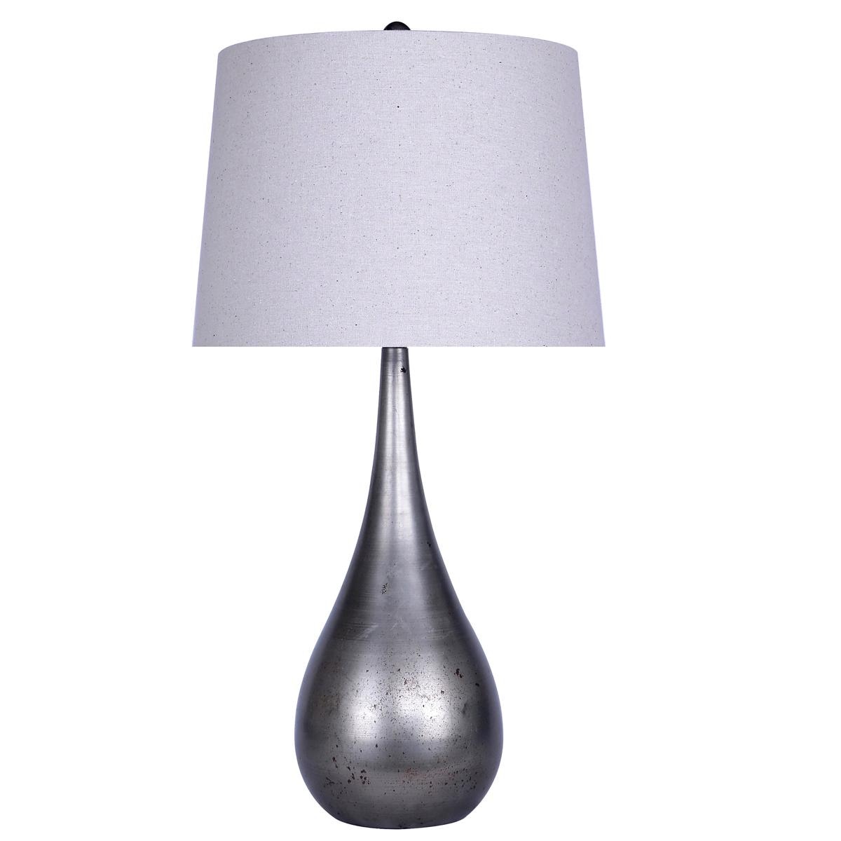 gray and white lamp shades