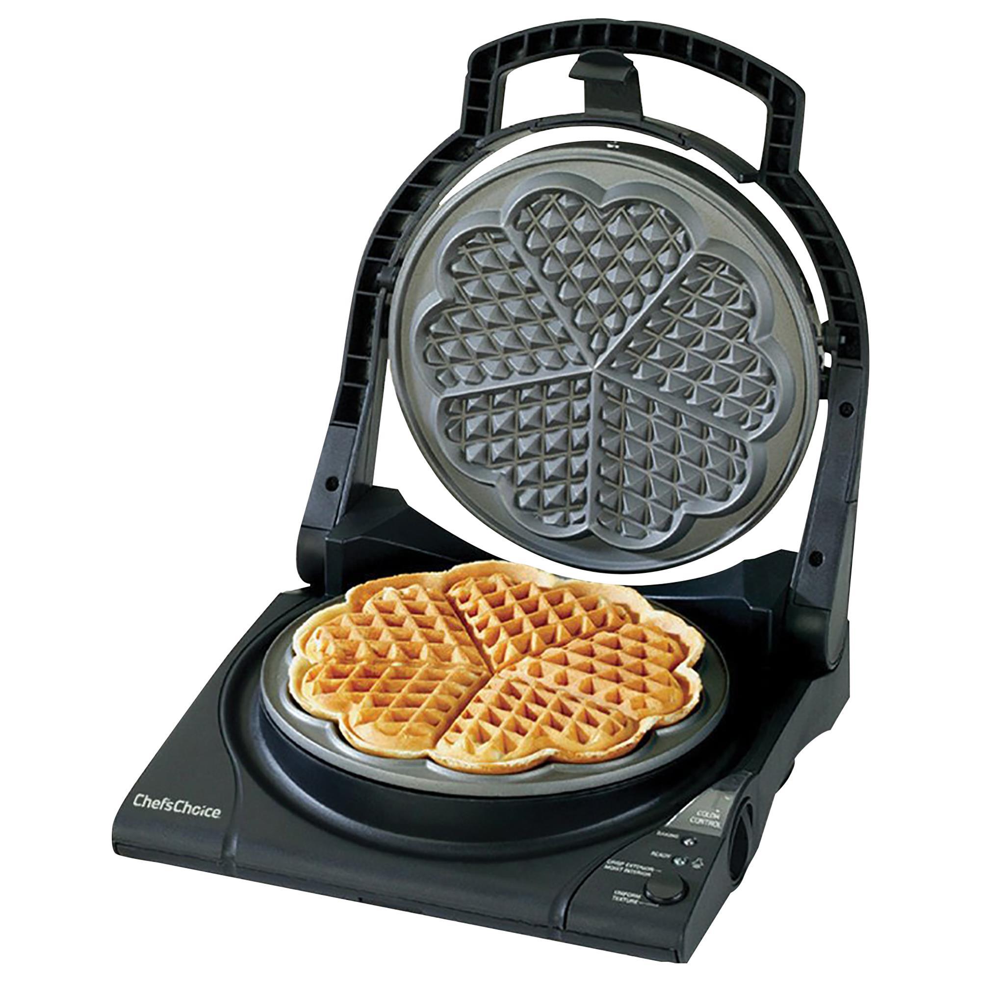 Double Heart Waffle Maker, Makes 10 Mini Hearts or 2 Large Waffles