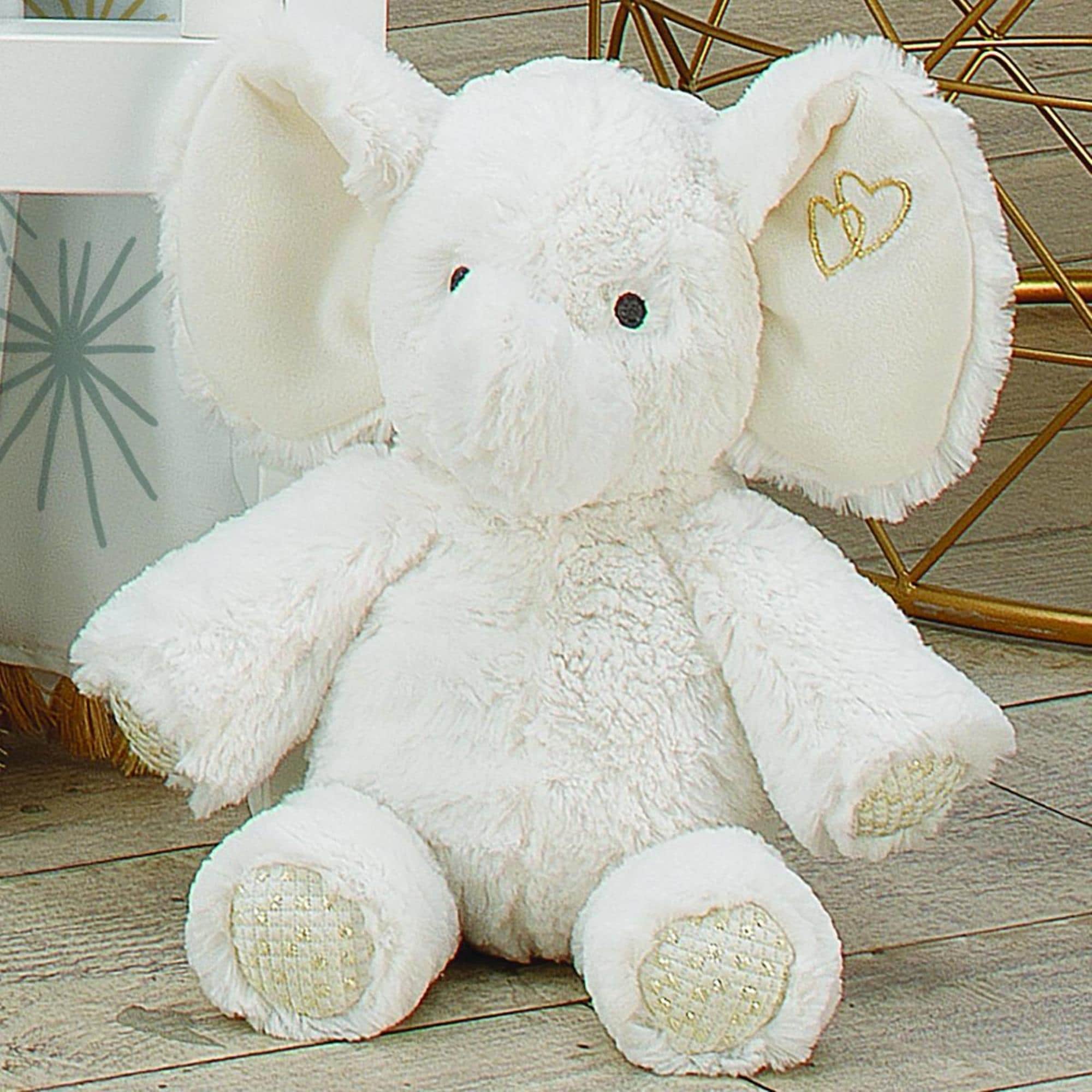 Stuffed white elephant clearance toy